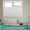 Changshade Blackout Cellular Shades Cordless, Top Down Bottom Up Blinds for Windows, 1.5" Single Cell Pleated Honeycomb Window Shades for Bedroom, Child Room,56" Width72" Height,White view 3
