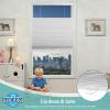 Changshade Blackout Cellular Shades Cordless, Top Down Bottom Up Blinds for Windows, 1.5" Single Cell Pleated Honeycomb Window Shades for Bedroom, Child Room,56" Width72" Height,White view 4