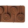6-Cavity Round Shape 3D Silicone Lollipop Mold Candy Chocolate view 2