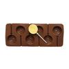 6-Cavity Round Shape 3D Silicone Lollipop Mold Candy Chocolate view 3