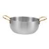 BRIGHTFUFU Ramen Pot Stainless Steel Double Handle Cooking Bowl Fast Heating Noodle Sauce Pot Compact Design for Easy Storage for Induction Stoves and Home Use view 1