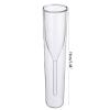 2pcs 100ml Champagne Glass Double Wall Glasses Wedding Party Cup Toasting Cocktails Glass Flute Goblet Bubble Wine Cocktails view 3