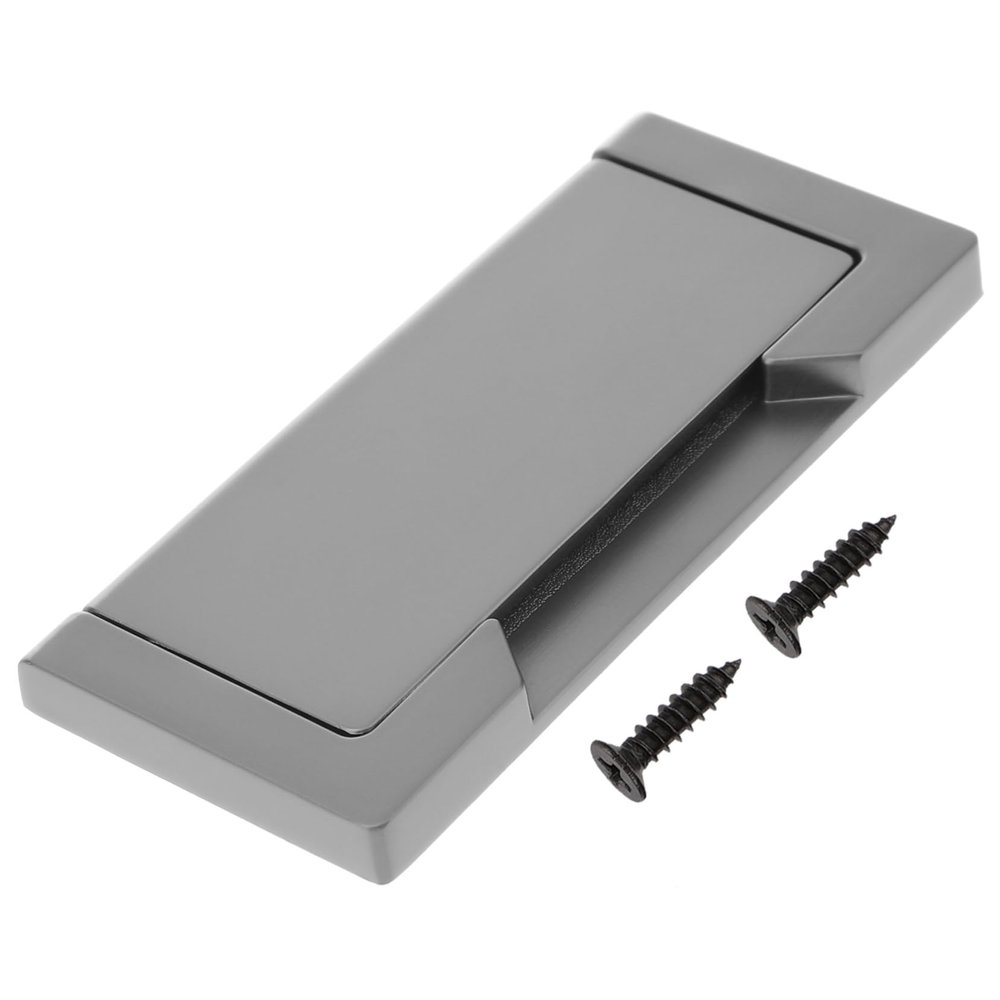 TOBBOMEY Invisible Pull Handles for Cabinets Simple Sliding Door and Drawer Handles Pearl Grey Design for Closet and Drawer Upgrade