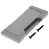 TOBBOMEY Invisible Pull Handles for Cabinets Simple Sliding Door and Drawer Handles Pearl Grey Design for Closet and Drawer Upgrade view 1