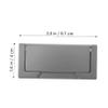 TOBBOMEY Invisible Pull Handles for Cabinets Simple Sliding Door and Drawer Handles Pearl Grey Design for Closet and Drawer Upgrade view 2