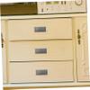 TOBBOMEY Invisible Pull Handles for Cabinets Simple Sliding Door and Drawer Handles Pearl Grey Design for Closet and Drawer Upgrade view 4