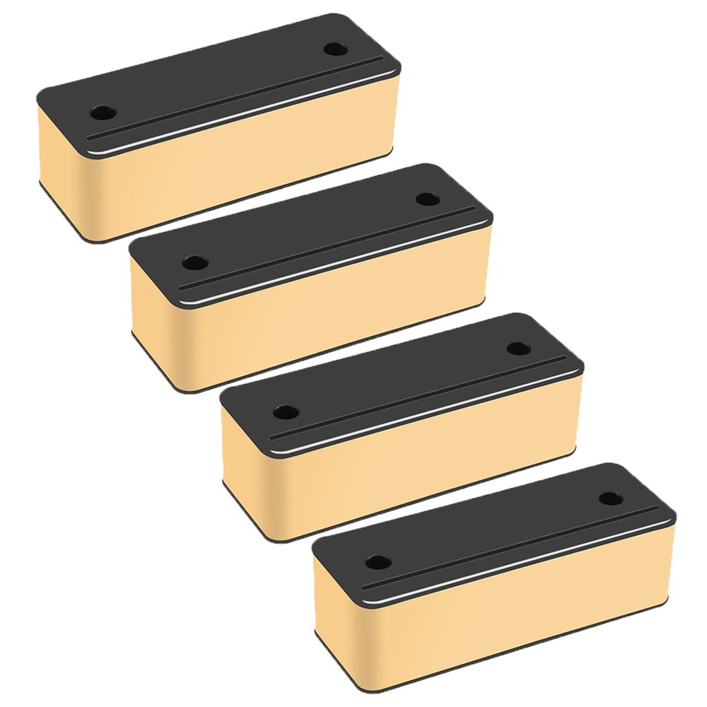 VGHDXXNNHA Furniture Risers,Sofa Risers,Bed Risers 4 Pcs Sofa Risers Stainless Steel Support Legs Heavy Duty Furniture Raisers Lifts Height 5/8cm, for Table Bed Couch Furniture(Gold,5cm)
