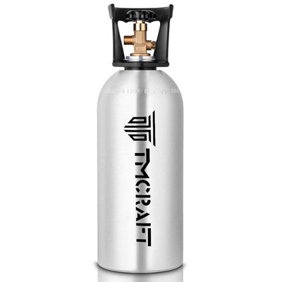 TMCRAFT 10lb CO2 Tank, High Strength Aluminum Alloy Cylinder with CGA-320 Valve, DOT Approved Cylinder for Kegerator kit and Draft Beer Dispensing