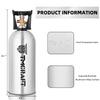TMCRAFT 10lb CO2 Tank, High Strength Aluminum Alloy Cylinder with CGA-320 Valve, DOT Approved Cylinder for Kegerator kit and Draft Beer Dispensing view 2