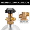 TMCRAFT 10lb CO2 Tank, High Strength Aluminum Alloy Cylinder with CGA-320 Valve, DOT Approved Cylinder for Kegerator kit and Draft Beer Dispensing view 3