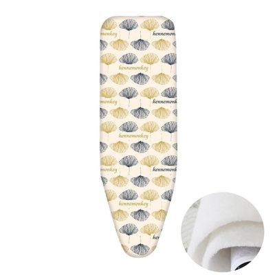 YAQXYH Ironing Board Cover and Pad 36x12inch 39x13inch 43x13inch Iron Board Replacement Cover Scorch Resistant Ironing Board Covers Elastic Edge(Ginkgo,48x15inch(120x38cm))