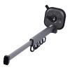 MOTOULAX Retractable Clothes Drying Rack, PunchFree Retractable 360 Degree Rotation Lock Foldable Wall Mounted Clothes Drying Rack Aluminum Alloy view 1