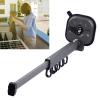 MOTOULAX Retractable Clothes Drying Rack, PunchFree Retractable 360 Degree Rotation Lock Foldable Wall Mounted Clothes Drying Rack Aluminum Alloy view 2