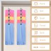 20 Pcs Stainless Steel Pants Hangers with Clips, Legging Organizer for Closet, Hanging Clips, 360 Rotating Hanger Clips for Hanging Jeans Skirt Shorts Hats, Hanger Closet Organizers (Black) view 2