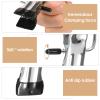 20 Pcs Stainless Steel Pants Hangers with Clips, Legging Organizer for Closet, Hanging Clips, 360 Rotating Hanger Clips for Hanging Jeans Skirt Shorts Hats, Hanger Closet Organizers (Black) view 4