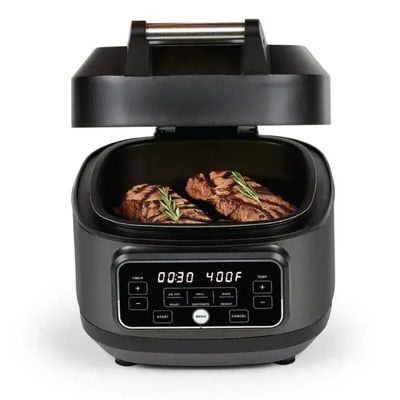 5.5 quart multi-function indoor grill and air fryer