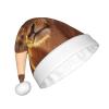 YKJJFVZ African Animals Print Santa Hat,Christmas Hat Holiday For Adults Unisex,Xmas Hat For New Year Festive Party view 2