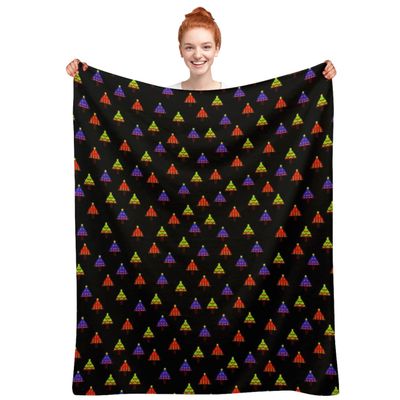 Yuituiyy Christmas Tree Throw Blanket Xmas Blanket for Christmas Decorations Gifts Cozy Flannel Blanket for Bedroom Living Rooms Couch Sofa 50"x40"