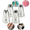 LEIXIUSM Cake 4 Pcs Large Icing Piping Nozzles for Decorating Cake Baking Cookie Cupcake Piping Nozzle Stainless Steel Decorating(1C) view 2
