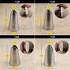LEIXIUSM Cake 5 Pcs Medium Leaf Tips Stainless Steel Icing Piping Nozzles Cake Decorating Pastry Tip Sets Decorating view 4