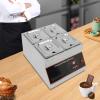 Bokknppo Chocolate Tempering Machine 32-203F Commercial Chocolate Melting Pot 26.46 lbs Stainless Steel Food Warmer Air-heating Chocolate Fondue with Lid for Restaurant Home Party (Four Pots) view 4