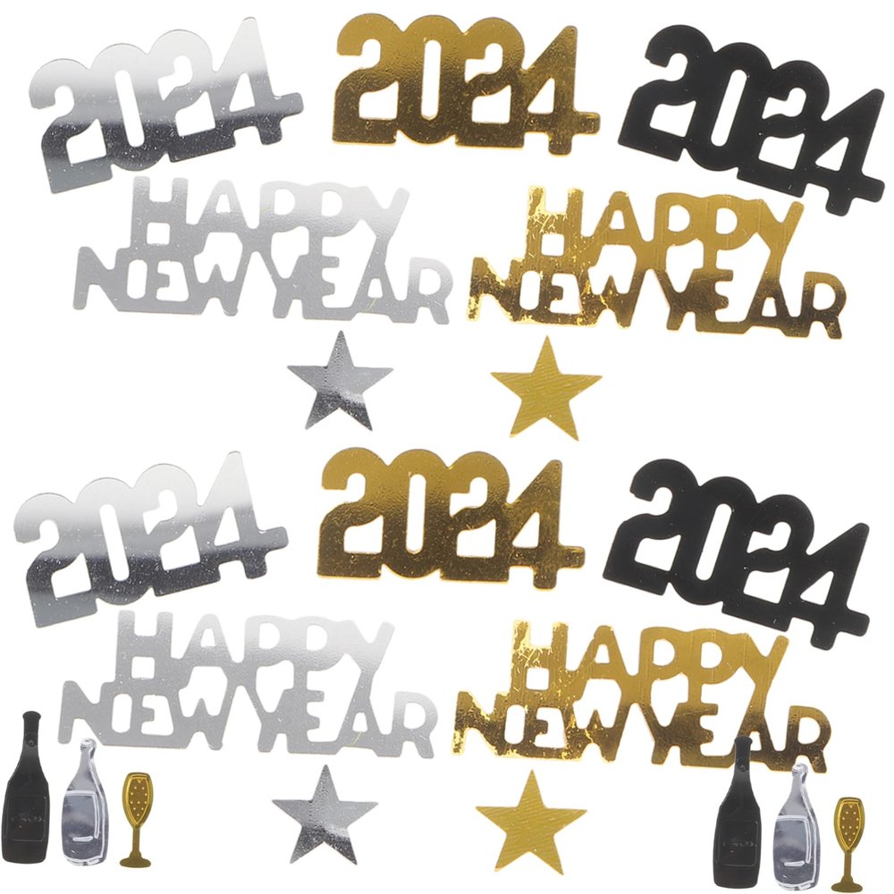 Beatifufu 3bags Year Party Confetti Decorations Table Scatter for Festive Celebrations for Home Decor Crafts and Party Favors