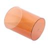 ANDRESLAD Orange Trash Can Barrel, PET Wastebasket for Home view 1