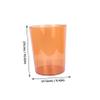 ANDRESLAD Orange Trash Can Barrel, PET Wastebasket for Home view 2
