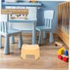 Yellow Boy Girl Step Stool Non Slip Plastic Bathroom Stool view 2