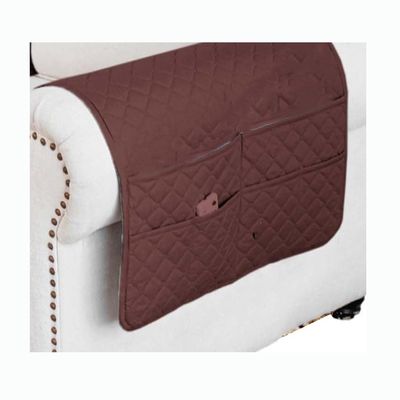 1PC 3PCS 4PCS 5PCS Sofa Armrest Cover, Nonslip Armchair Covers for Arms Headrest, Sofa Slipcover with Side Pocket Furniture Protector, Quilted Protector for Couch(J13,1 PCS STORAGE PAD_46X89CM)