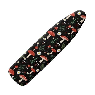 Snilety Mushroom Daisy Table Top Ironing Board Cover for Home Lauday No Pad-Ironing Board Covets with Elastic Easy Fit Ironing Table Cover 15x54
