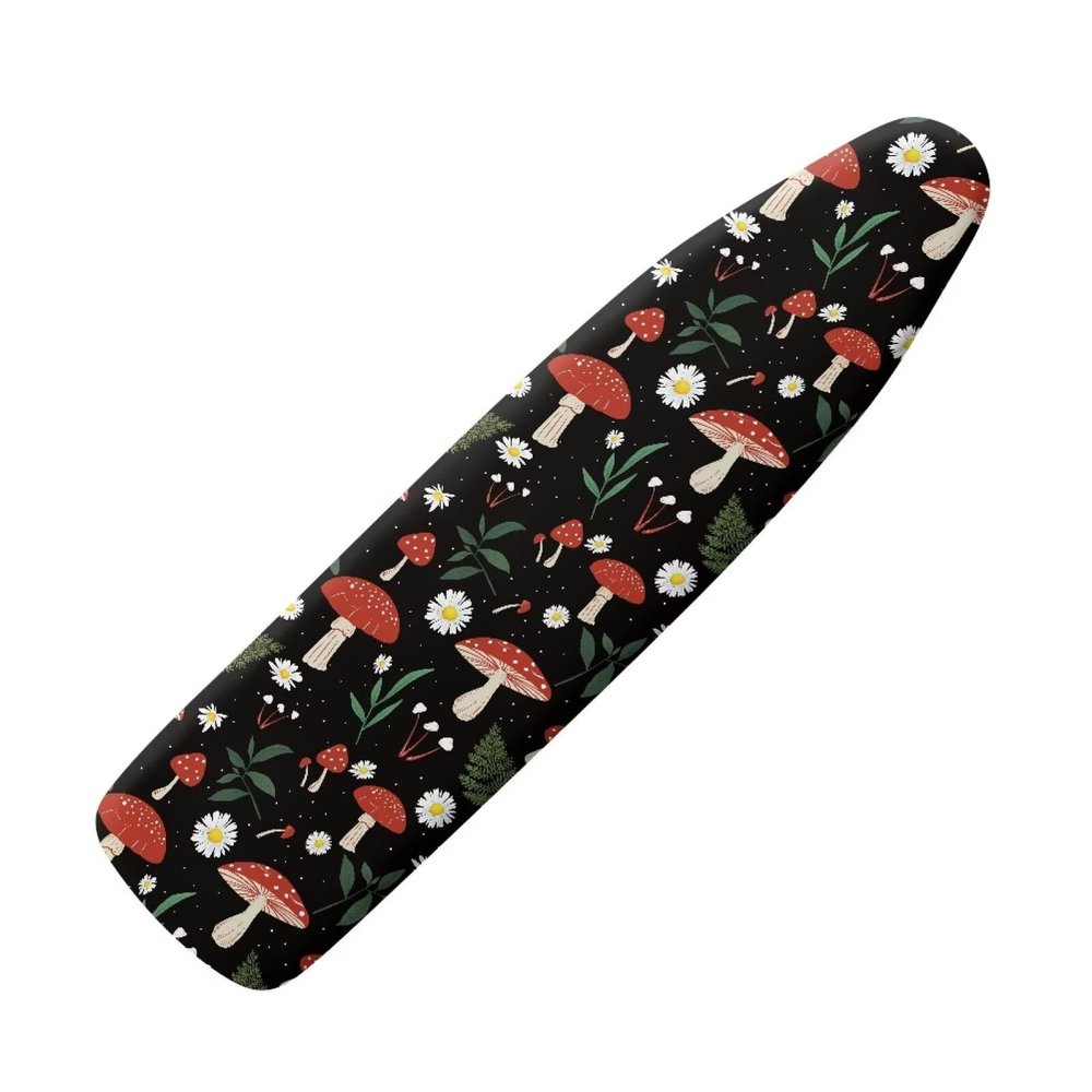 Snilety Mushroom Daisy Table Top Ironing Board Cover for Home Lauday No Pad-Ironing Board Covets with Elastic Easy Fit Ironing Table Cover 15x54