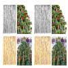 RWUDV Pack of 5000/12000 Strands Iridescent Silver Christmas Icicle Tinsel Foil Fringes Fringe Backdrop Curtain Decorations for Party Streamers Party Decorations (12000pcs #-2) view 3
