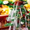 RWUDV Pack of 5000/12000 Strands Iridescent Silver Christmas Icicle Tinsel Foil Fringes Fringe Backdrop Curtain Decorations for Party Streamers Party Decorations (12000pcs #-2) view 4