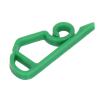 Glomora 100pcs Christmas Lights Gutter Clips, Reusable Waterproof Frostproof Plastic Gutter Clips String Light Hooks, for Christmas Decoration String Lights Outdoor (Grass Green) view 3