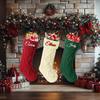 Bianspz Personalized Christmas Stockings 3 Pack, Custom Christmas Stockings with Names, 18 Large Knitted Xmas Stocking for Family Kids, Fireplace Hanging Holiday Christmas Party Decoration view 2