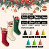 Bianspz Personalized Christmas Stockings 3 Pack, Custom Christmas Stockings with Names, 18 Large Knitted Xmas Stocking for Family Kids, Fireplace Hanging Holiday Christmas Party Decoration view 3
