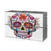 KLSVTMEA Multi Use Organizer Bins, Sugar Skull Printed Storage Bins, Foldable Storage Baskets Are Suitable For Bedrooms, Offices, And Cars view 1