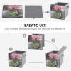 KLSVTMEA Multi Use Organizer Bins, Flamingo Succulent Plants Printed Storage Bins, Foldable Storage Baskets Are Suitable For Bedrooms, Offices, And Cars view 4