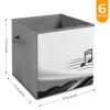 KLSVTMEA Multi Use Organizer Bins, Piano Music Symbol Printed Storage Bins, Foldable Storage Baskets Are Suitable For Bedrooms, Offices, And Cars view 2