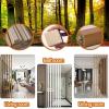 MOIUBYW 4/6/8/10/12 Pack Wall Partition Room Divider Floor to Ceiling Wooden Slats Height 3.9-7.8ft Freestanding Modern Wall Post Partition for Entrance Restaurant Office Decor Column Tall Privacy(12P view 3