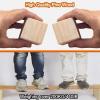 MOIUBYW 4/6/8/10/12 Pack Wall Partition Room Divider Floor to Ceiling Wooden Slats Height 3.9-7.8ft Freestanding Modern Wall Post Partition for Entrance Restaurant Office Decor Column Tall Privacy(12P view 4
