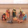 3-Inch Christmas Nativity Scene Classic Manger Set Resin Figurines Baby Jesus - 8 Piece Renaissance Collection Religious Gift Decor view 3
