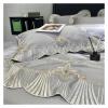 1000TC Egyptian Cotton Bedding Set Queen King 220x240cm Blue Duvet Covers Bed Sheet/Fitted Sheet Linens Pillowcase Bedclothes,Bed view 4