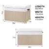 Gowee hoe Storage Organizer for Closet Fits 16 Pairs, Large Toy Storage Box with Lid view 3
