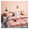 4Pieces Queen King Size Bedding Set 1000TC Egyptian Cotton Soft Bedsheet Set Duvet Cover Pillowcase,Bed view 2