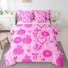Feelyou Pink Western 7 Piece Bedding Set Queen Size Wild West Cowgirl Comforter Set with Sheets for Kids Adult Southwestern Bed in a Bag Farm Life Bed Set view 3