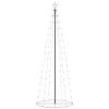 Christmas Cone Tree Warm White 100 LEDs Decoration 2x6 ft, Artificial Tree, Synthetic Christmas Tree, Easy Assembly, Realistic Look, Holiday Decor, Indoor Use view 3
