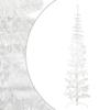 Slim Artificial Half Christmas Tree with Stand White 8 ft, Artificial Tree, Synthetic Christmas Tree, Easy Assembly, Realistic Look, Holiday Decor, Indoor Use view 1