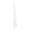 Slim Artificial Half Christmas Tree with Stand White 8 ft, Artificial Tree, Synthetic Christmas Tree, Easy Assembly, Realistic Look, Holiday Decor, Indoor Use view 4
